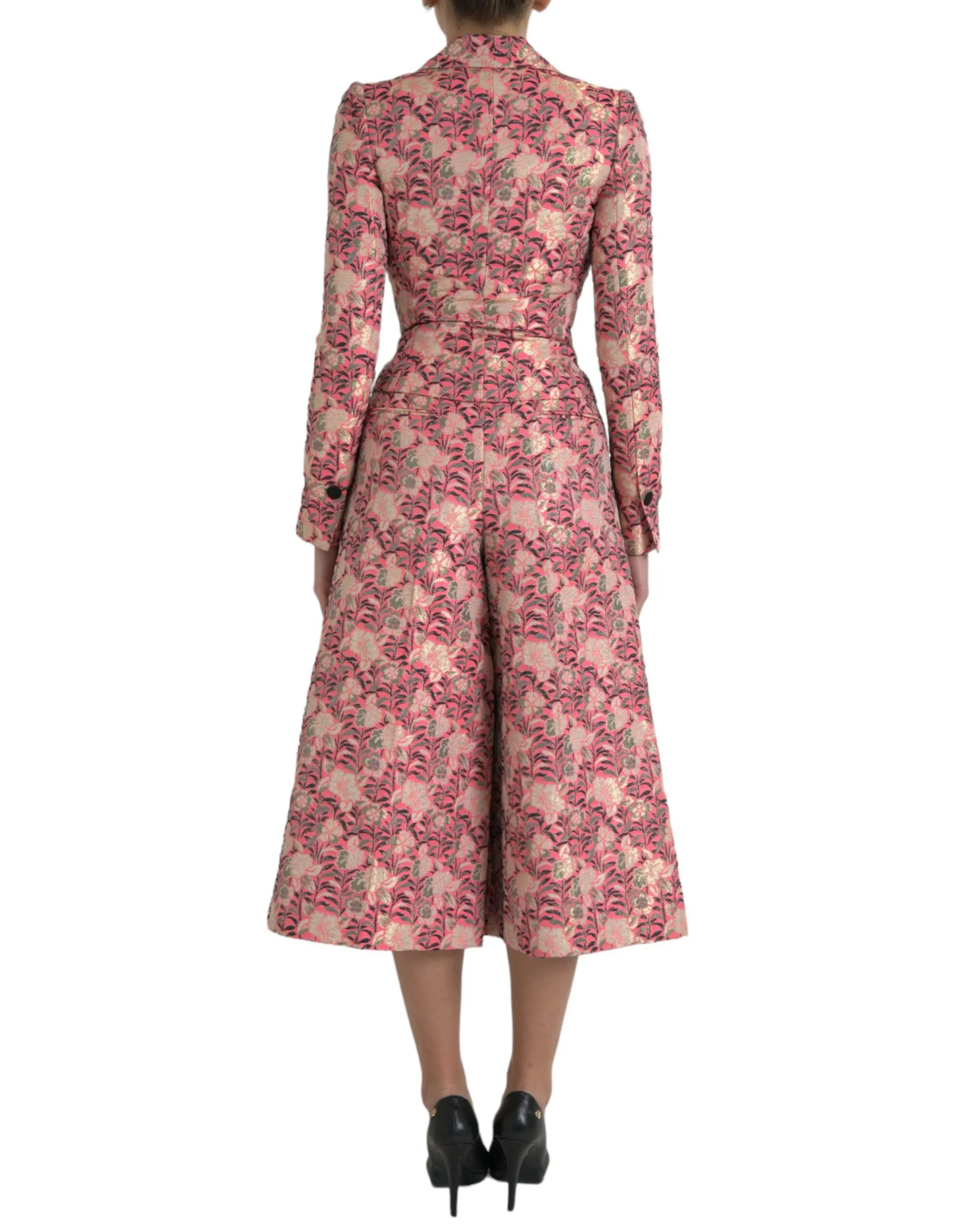 Dolce & Gabbana Women's Elegant Pink Slim Fit Two-Piece Suit