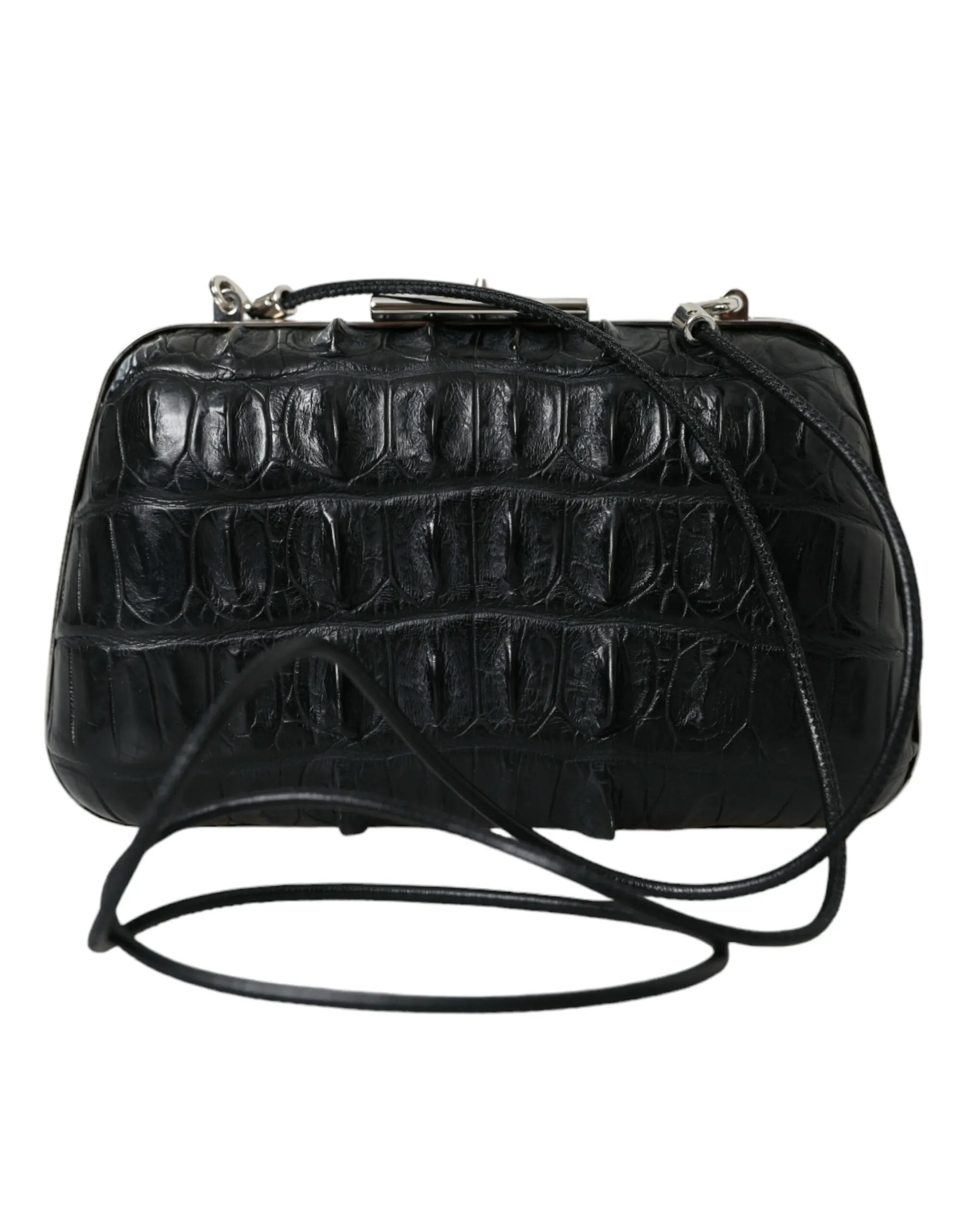 Balenciaga Women's Elegant Crocodile Leather Evening Clutch