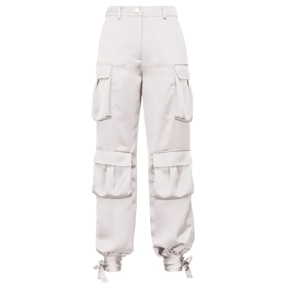 PINKO Women's White Polyester Jeans & Pant