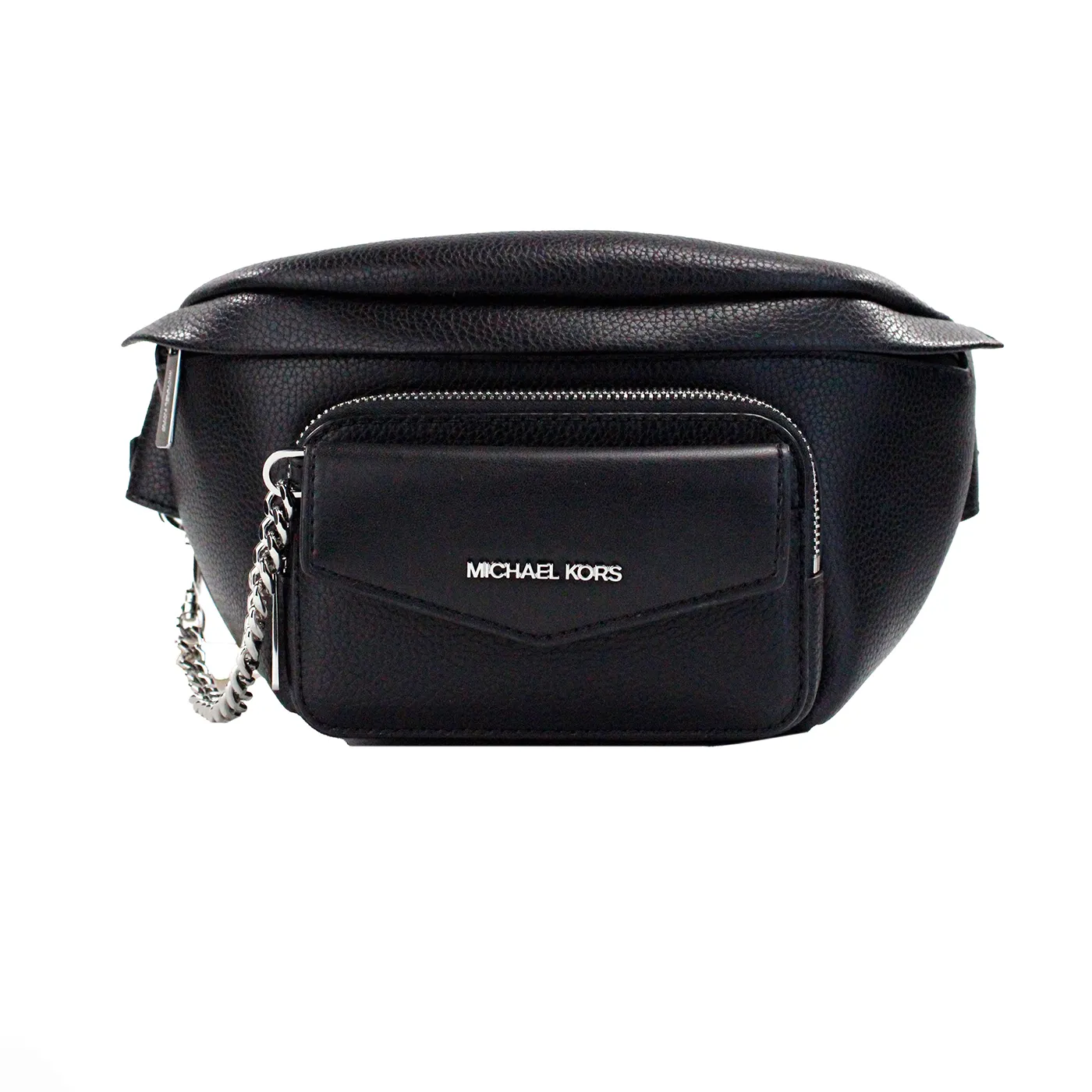 Michael Kors Women's Maisie Large Black 2-n-1 Waistpack Card Case Fanny Pack Bag
