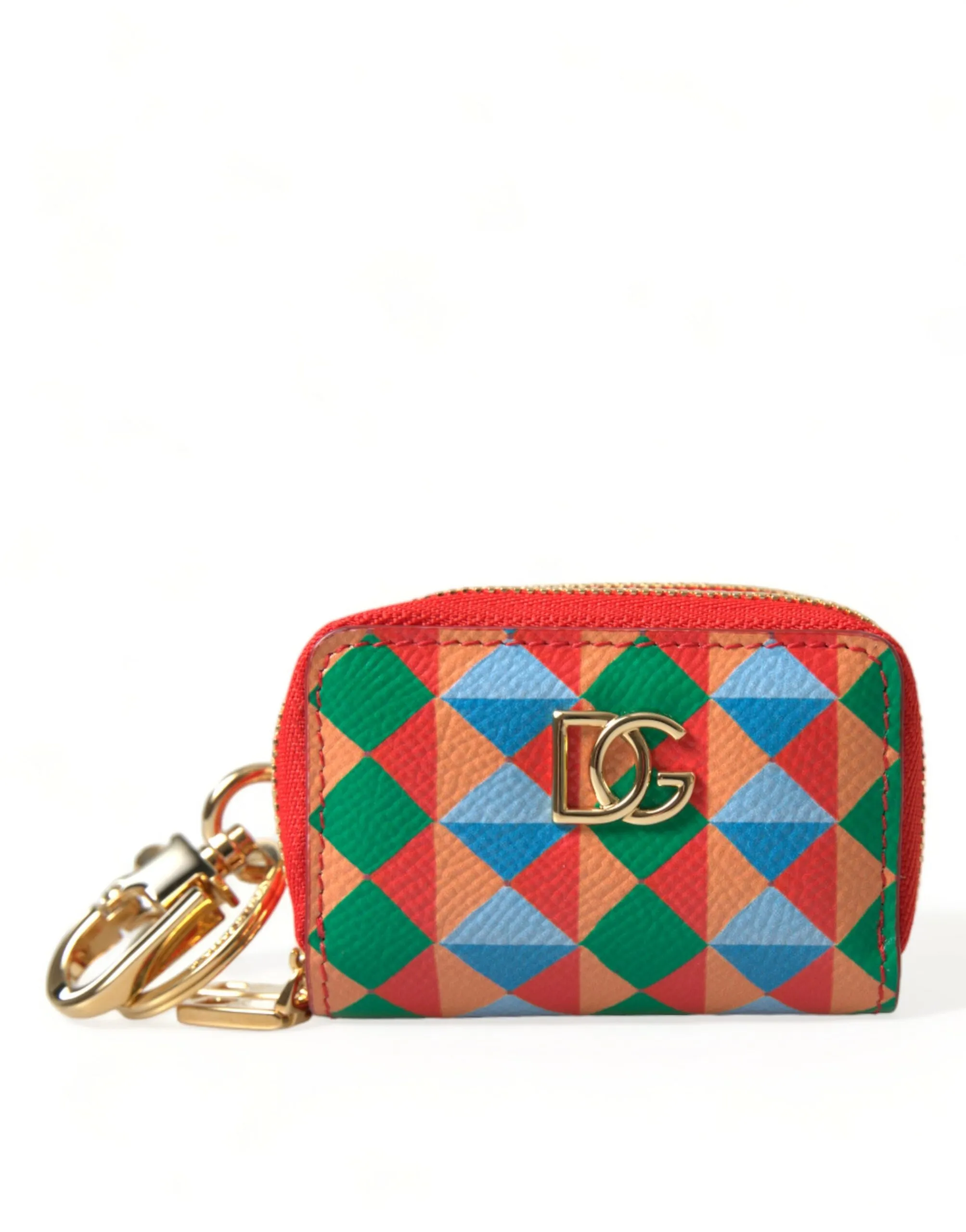 Dolce & Gabbana Women's Multicolor Dauphine Leather DG Logo Coin Purse Wallet