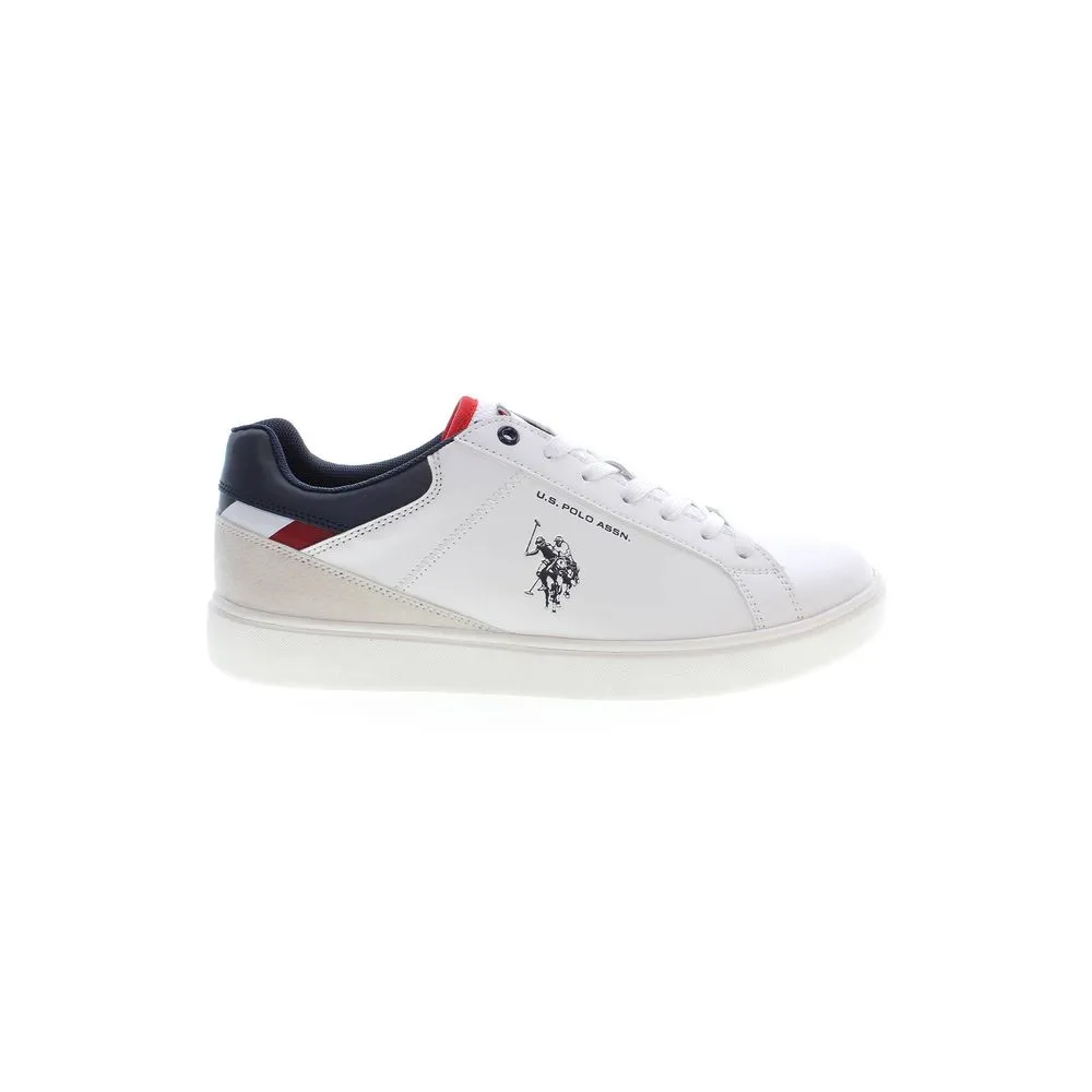 U.S. POLO ASSN. Men's White Polyester Sneaker