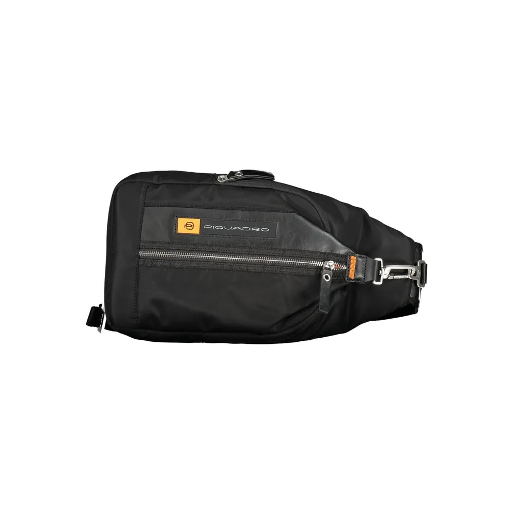 Piquadro Men's Black Nylon Shoulder Bag