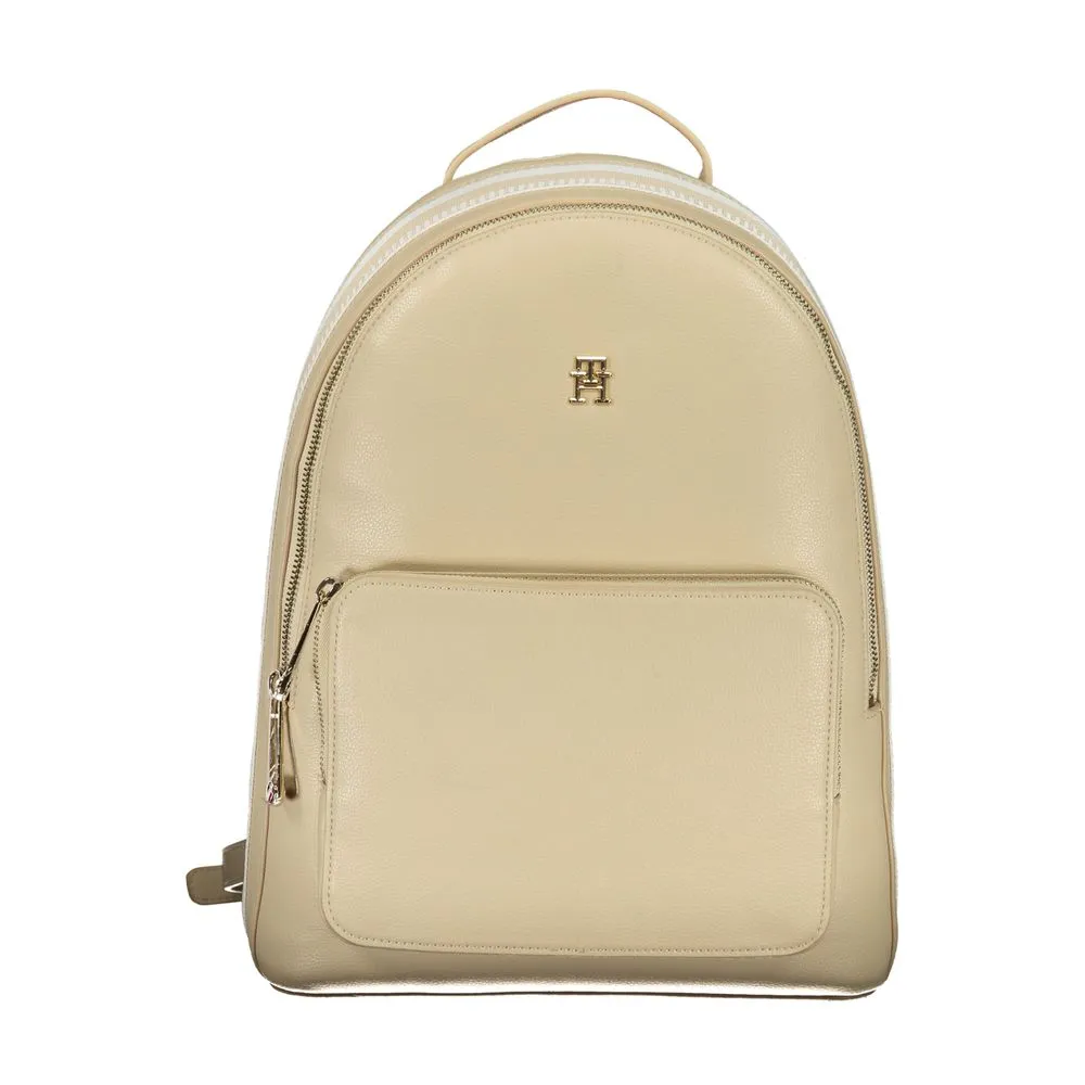 Tommy Hilfiger Women's Beige Polyester Backpack