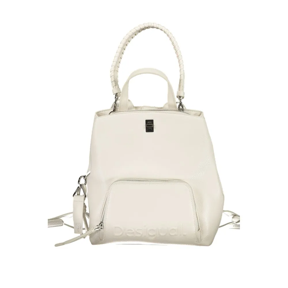 Desigual Women's White Polyethylene Backpack