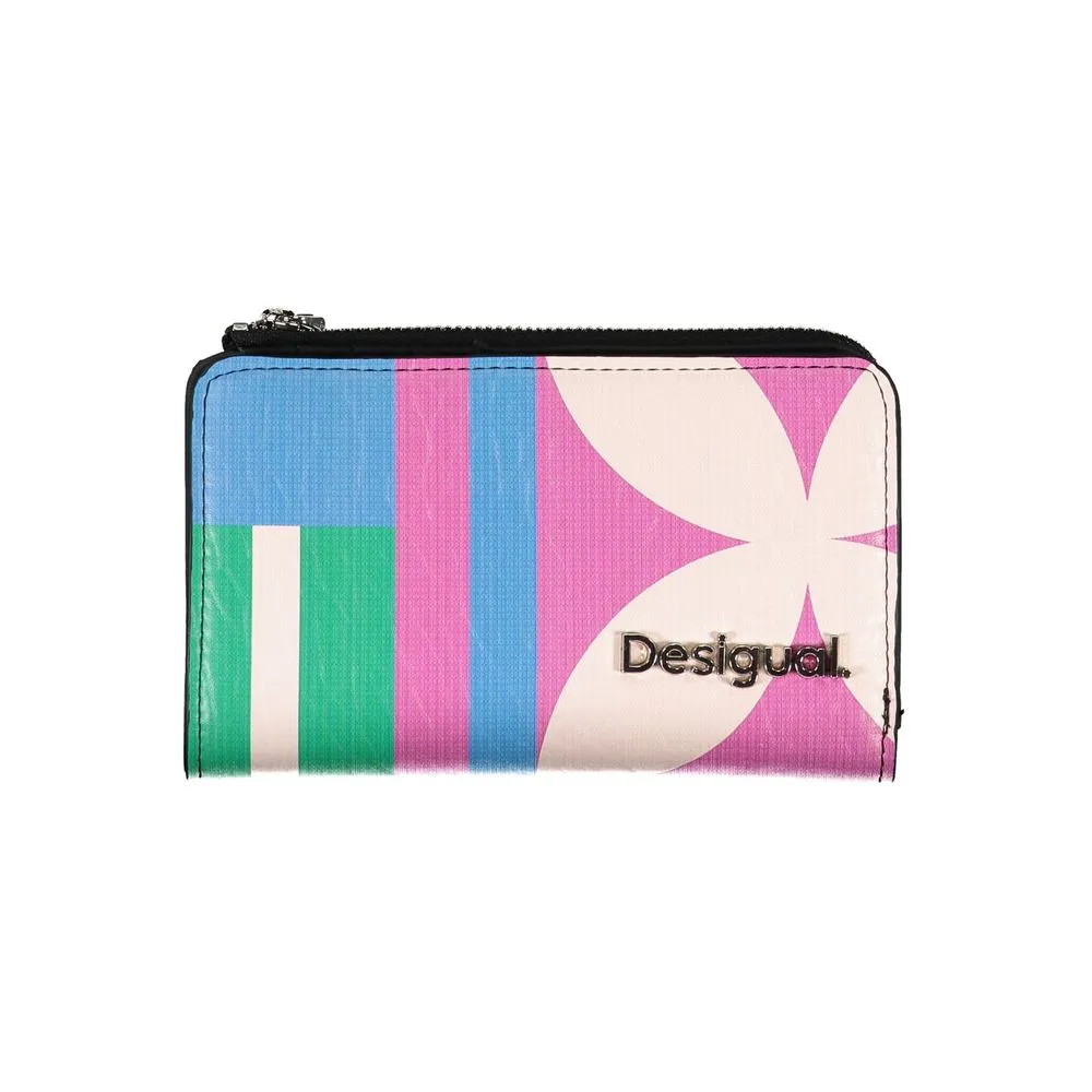 Desigual Women's Pink Polyethylene Wallet