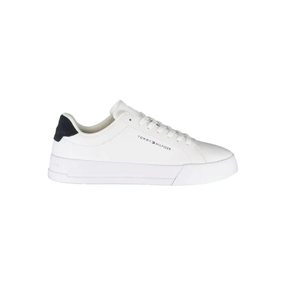 Tommy Hilfiger Men's White Polyester Sneaker