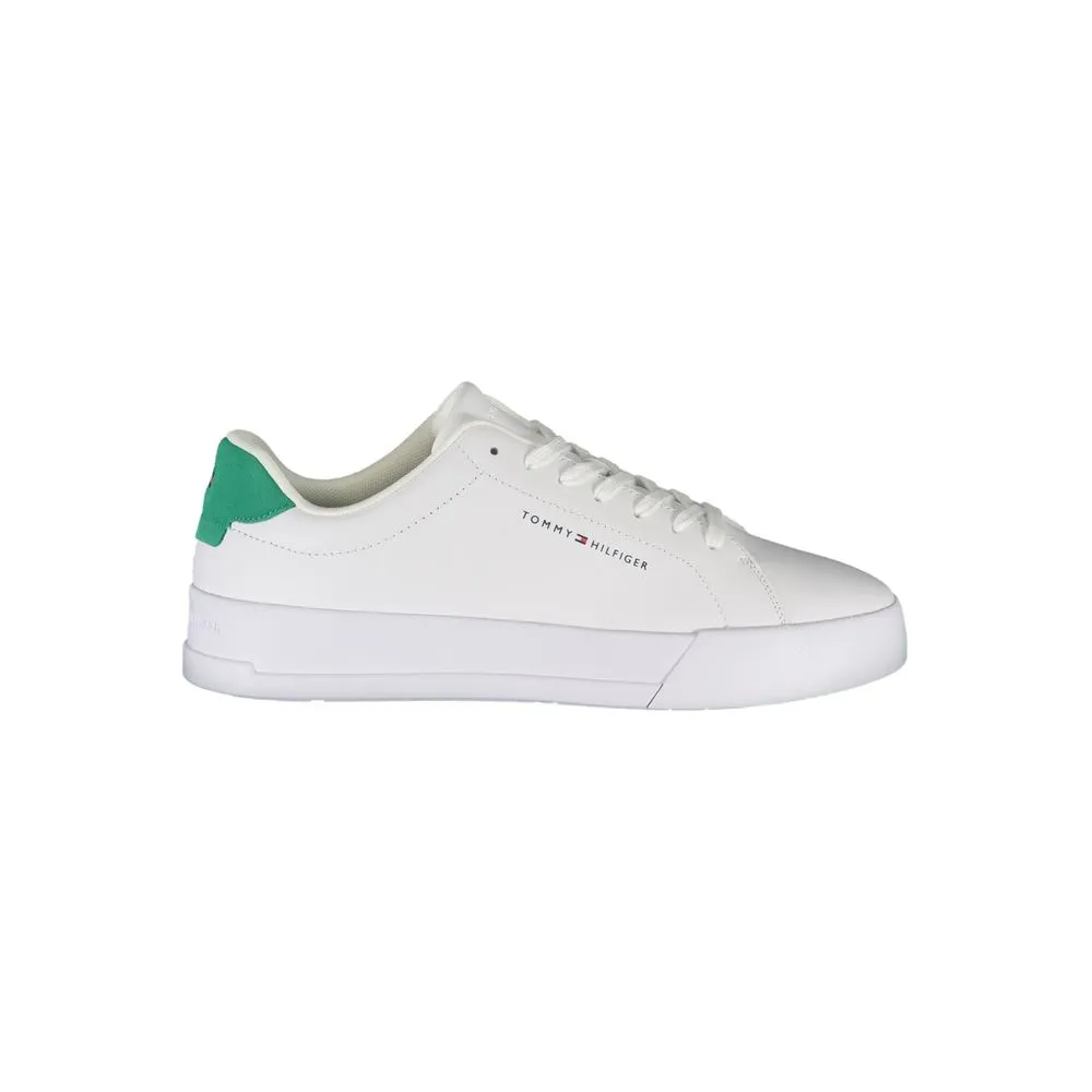 Tommy Hilfiger Men's White Polyester Sneaker