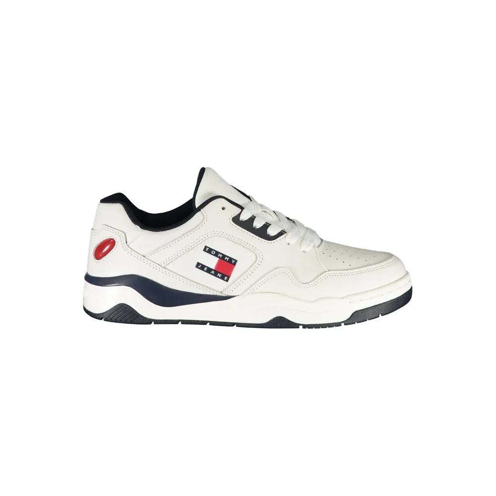 Tommy Hilfiger Men's White Polyester Sneaker