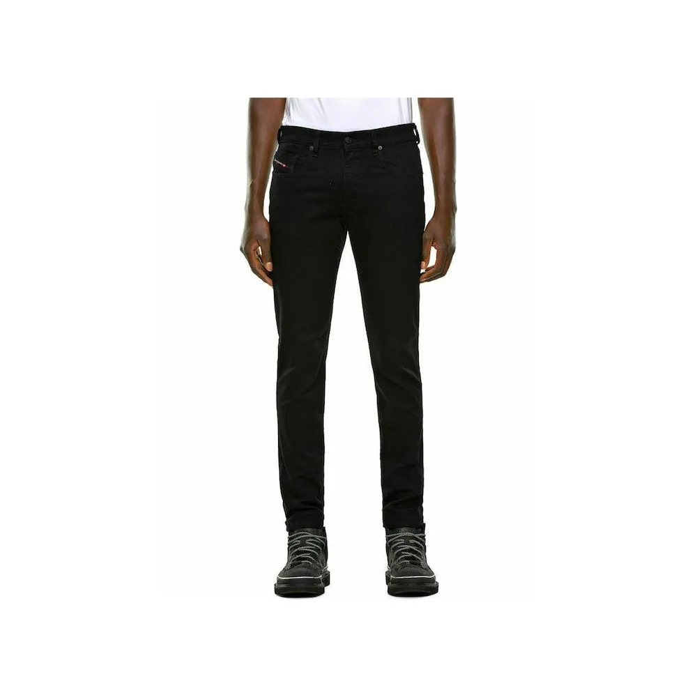Diesel Men's Black Cotton Jeans & Pant