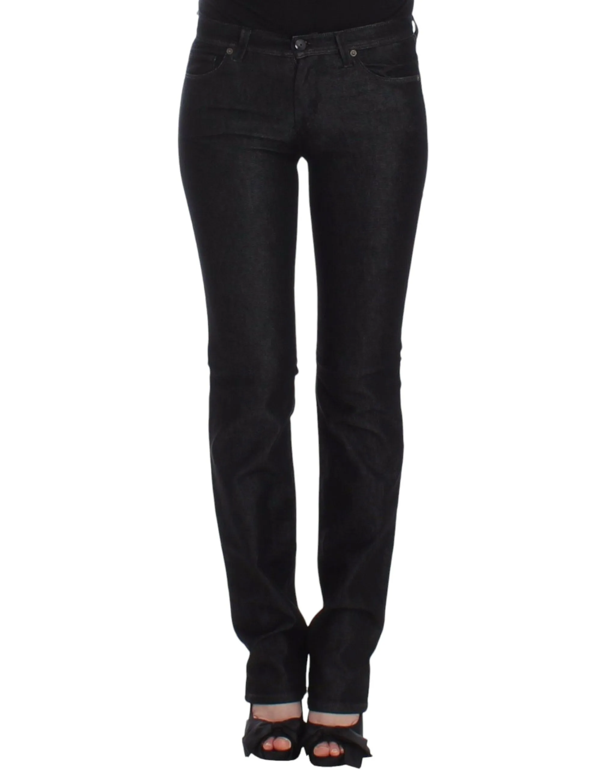Ermanno Scervino Women's Chic Black Slim Skinny Jeans