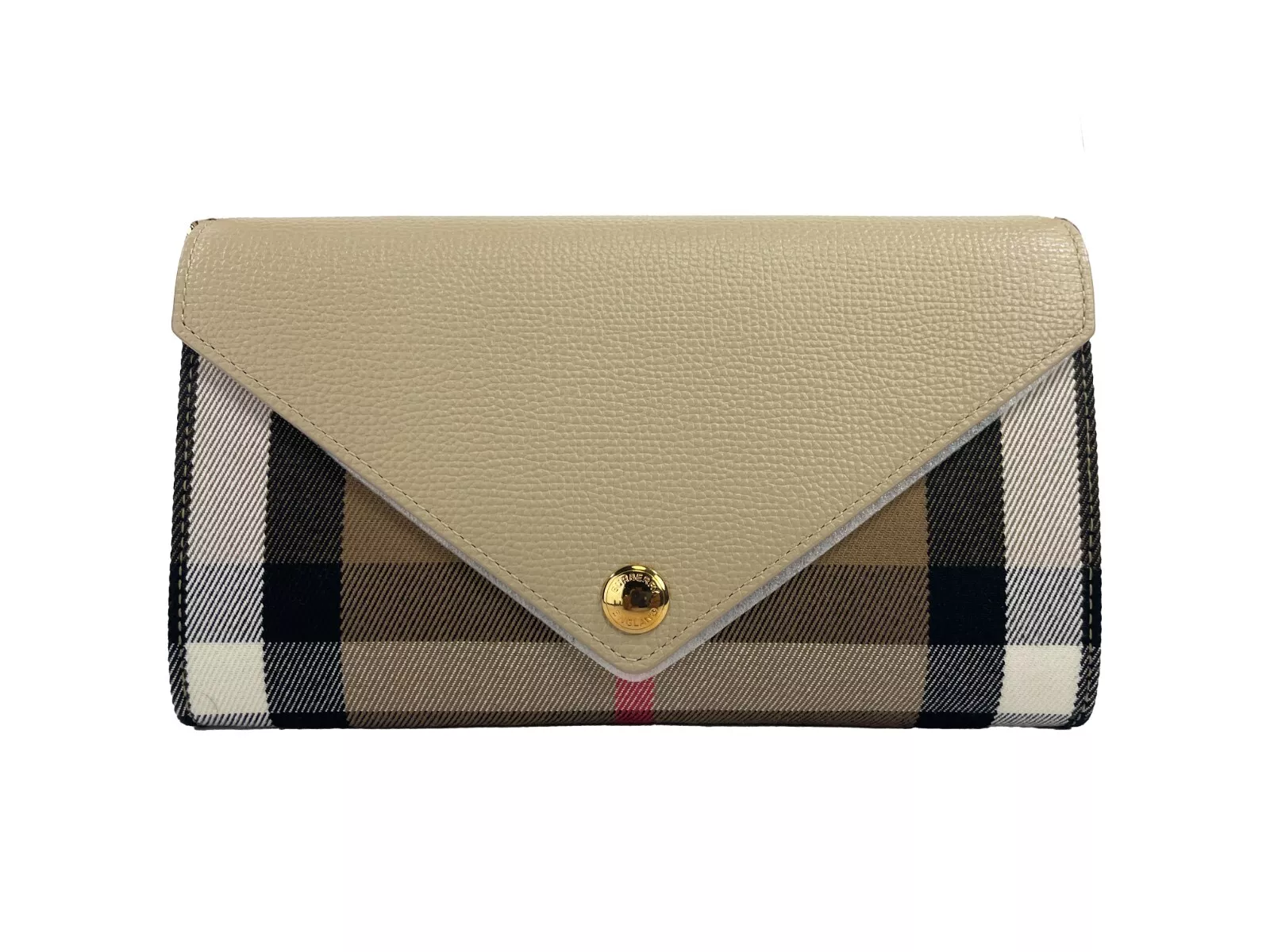 Burberry Women's Hannah Small House Check Coca Leather Crossbody Bag