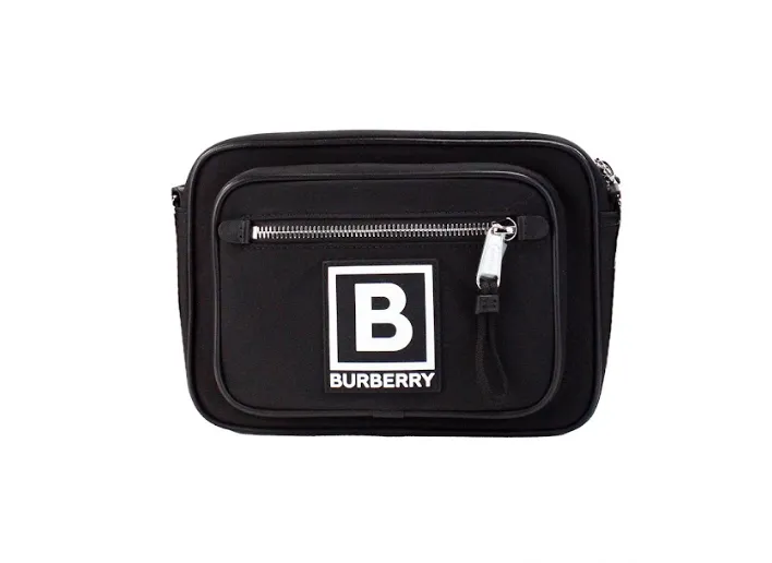 Burberry Women's Paddy Small Black Nylon Logo Camera Belt Fanny Pack Bag