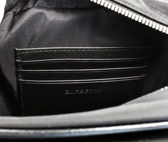 Burberry Women's Paddy Small Black Nylon Logo Camera Belt Fanny Pack Bag