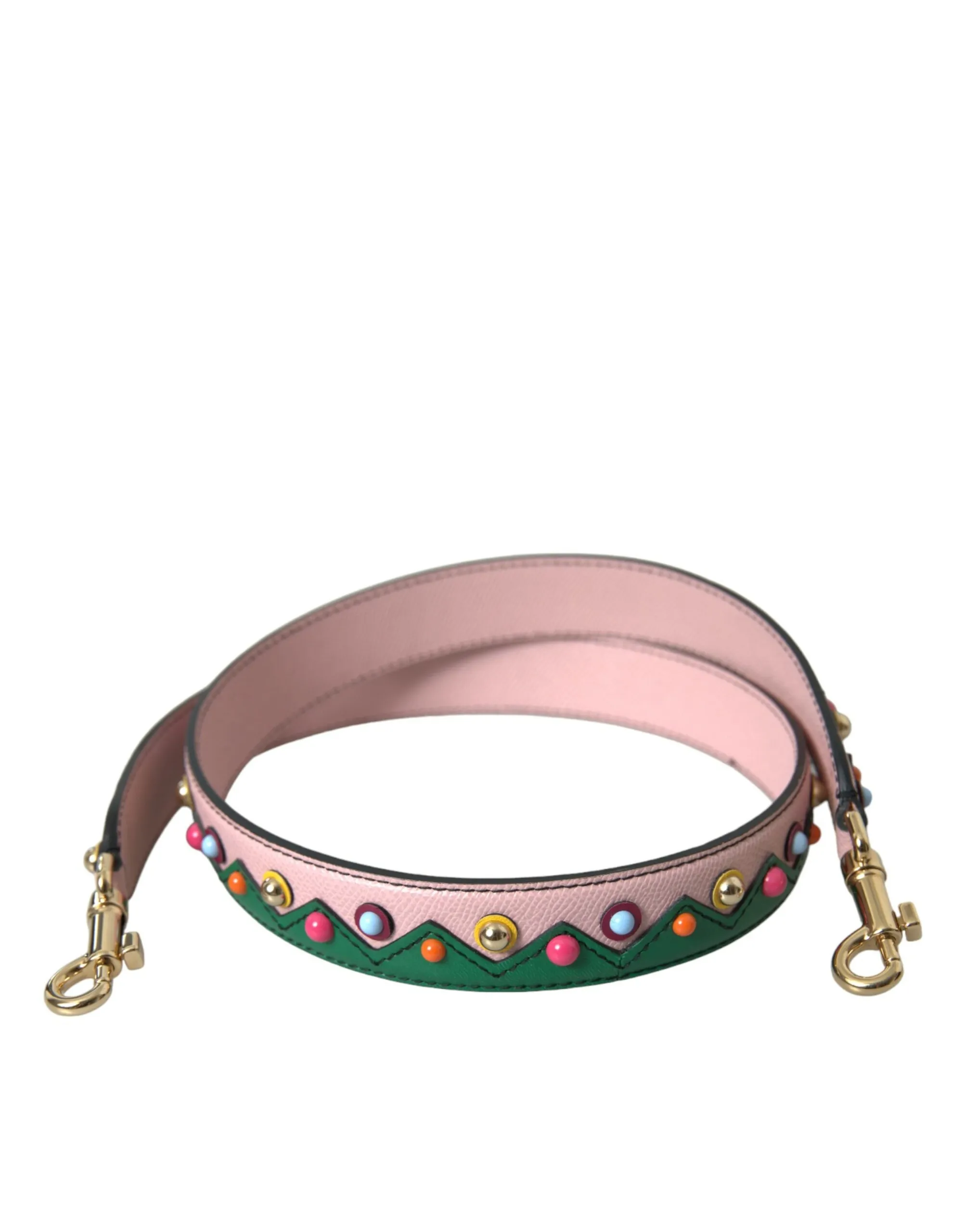 Dolce & Gabbana Women's Pink Leather Handbag Accessory Shoulder Strap
