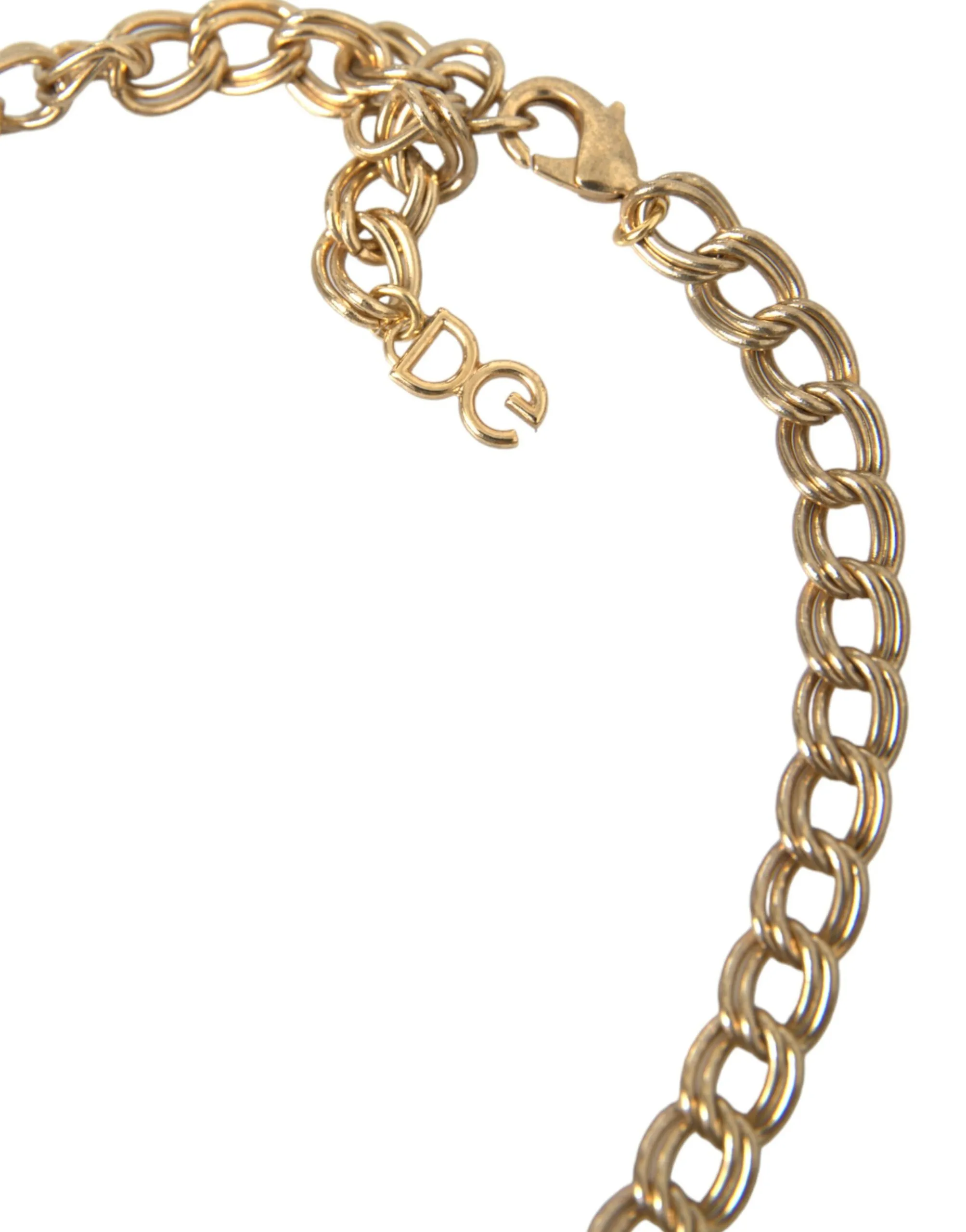 Dolce & Gabbana Women's Gold Chain Rose Cross Strawberry Star Pendant Necklace