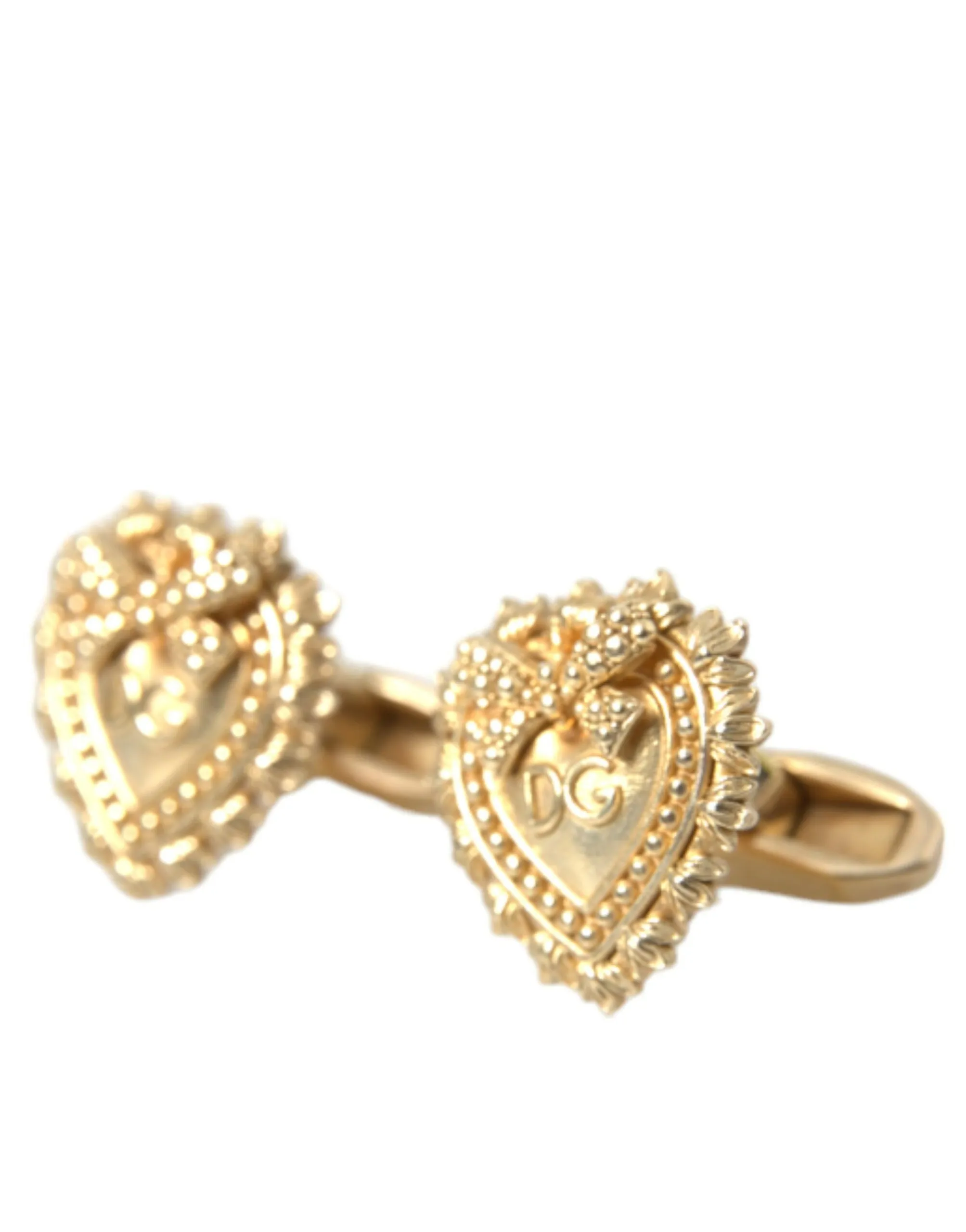 Dolce & Gabbana Men's Gold Plated 925 Sterling Silver Devotion Cufflink