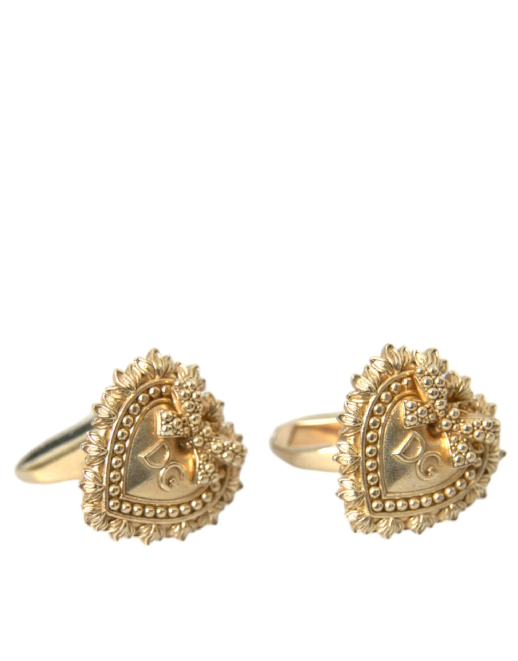 Dolce & Gabbana Men's Gold Plated 925 Sterling Silver Devotion Cufflink