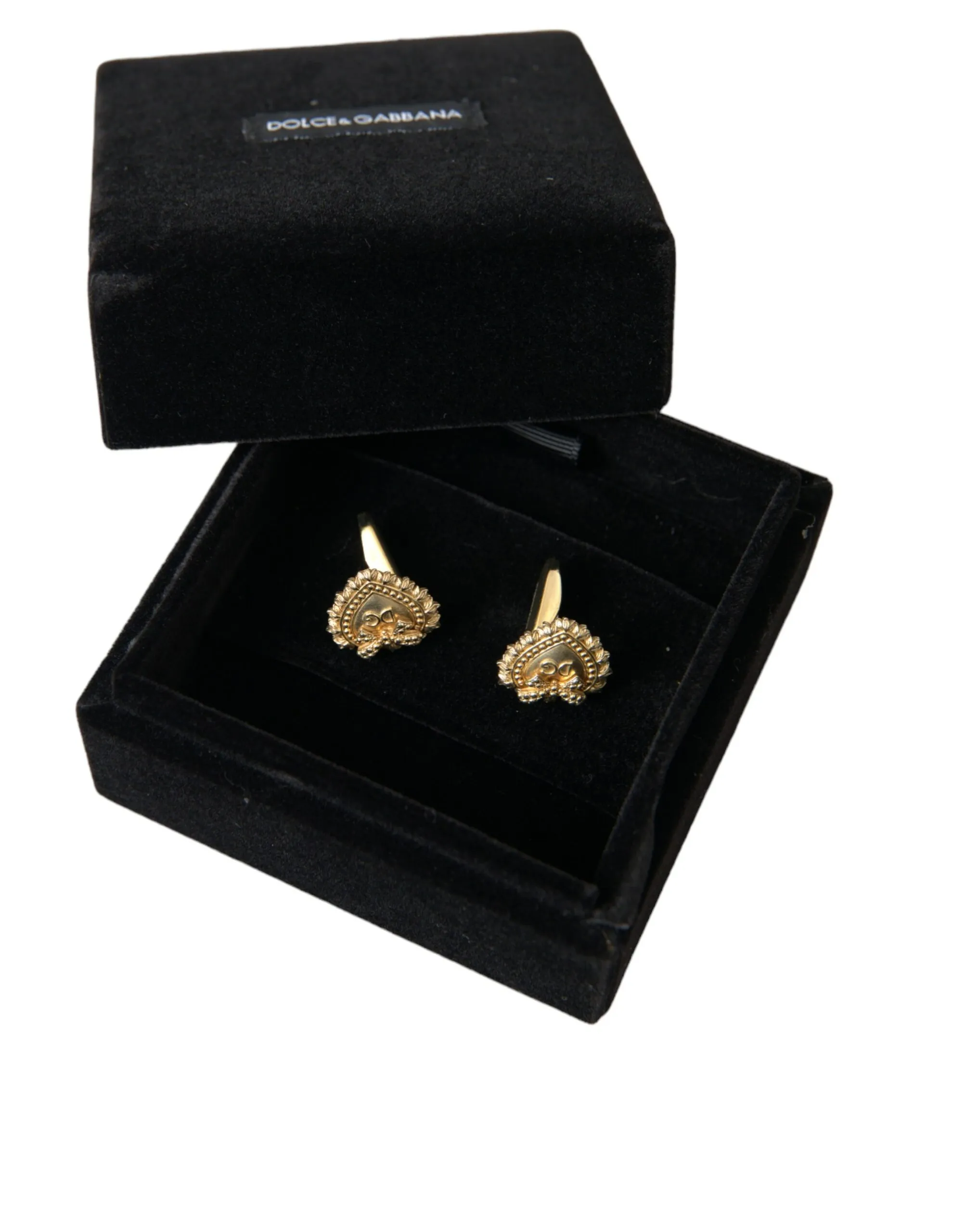 Dolce & Gabbana Men's Gold Plated 925 Sterling Silver Devotion Cufflink