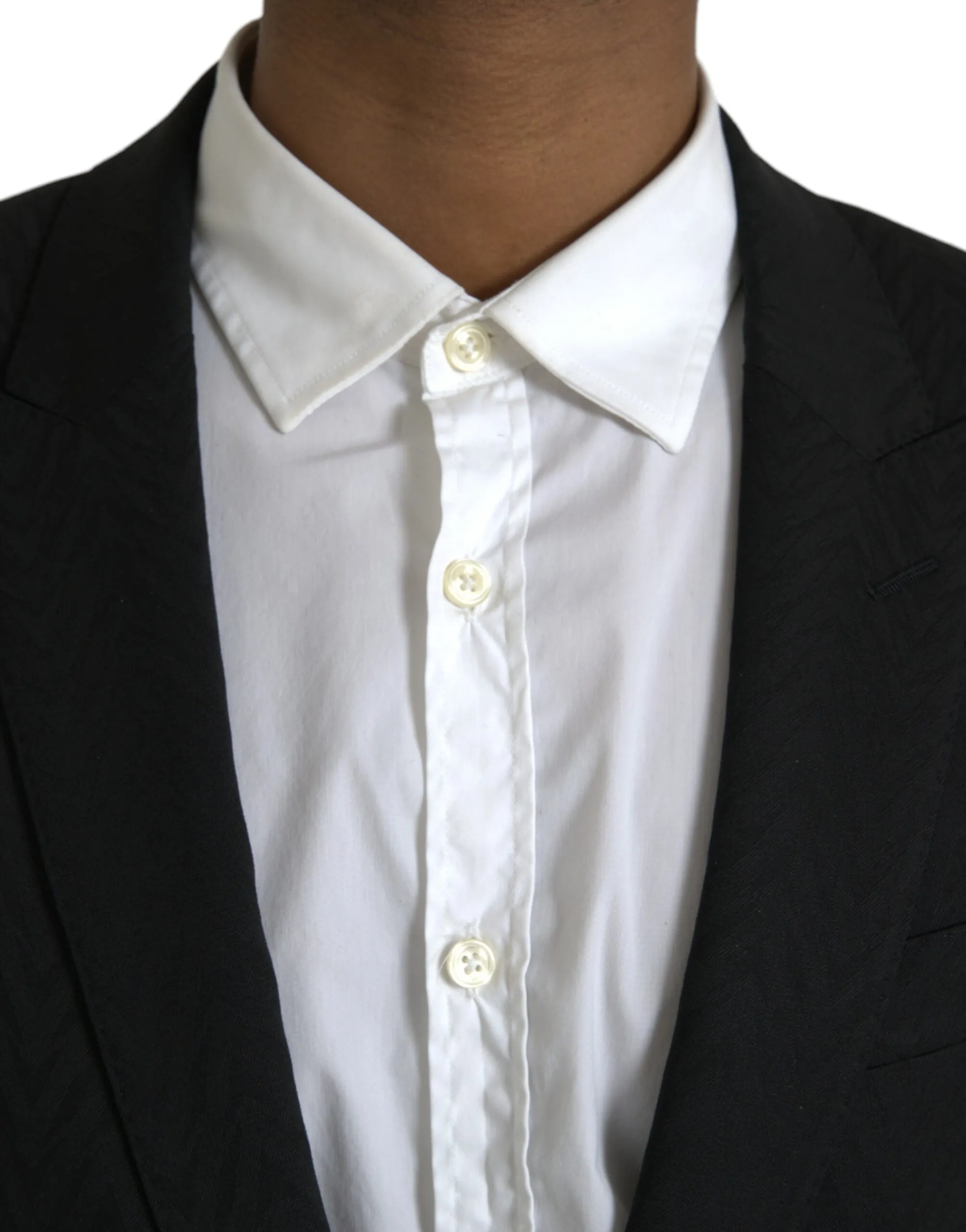 Dolce & Gabbana Men's Black MARTINI Slim Fit Jacket Coat Blazer