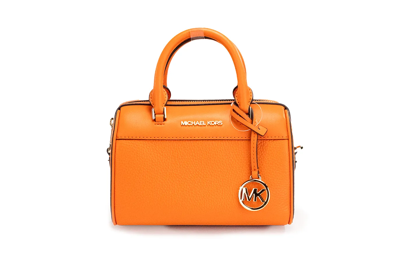 Michael Kors Women's Travel XS Poppy Pebbled Leather Duffle Crossbody Handbag Purse