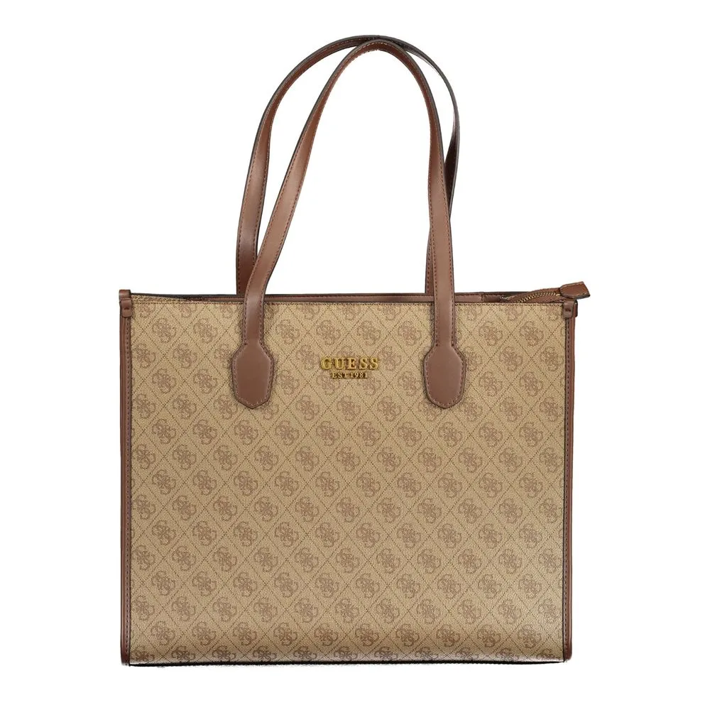 Guess Jeans Women's Beige Polyethylene Handbag