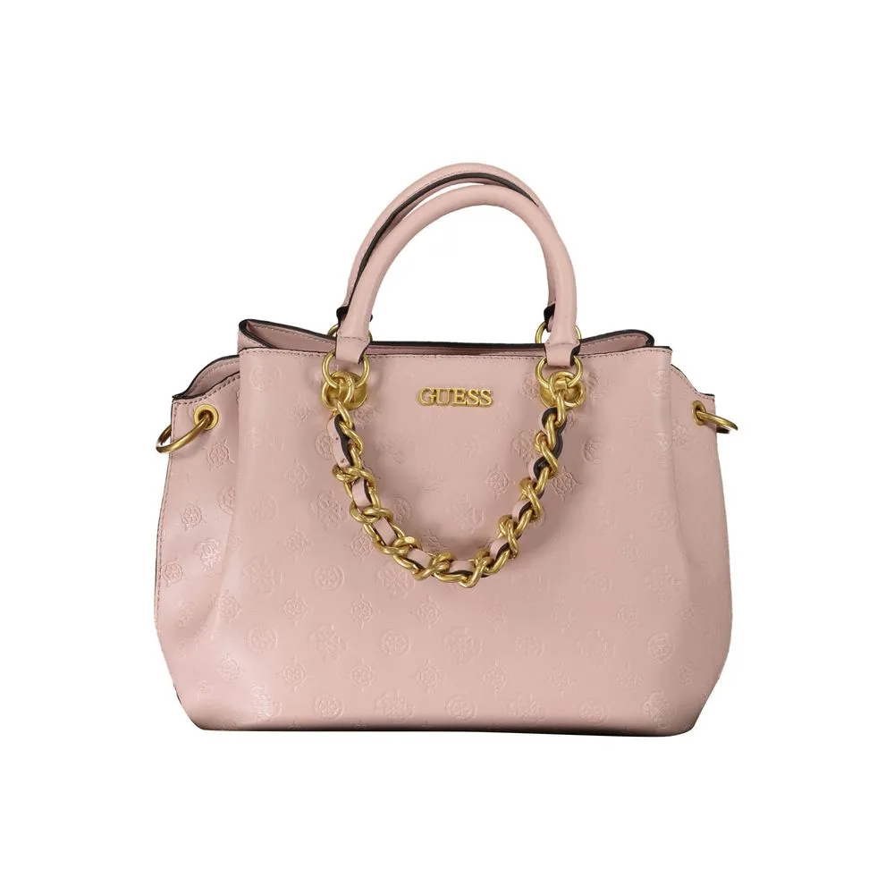Guess Jeans Women's Pink Polyethylene Handbag