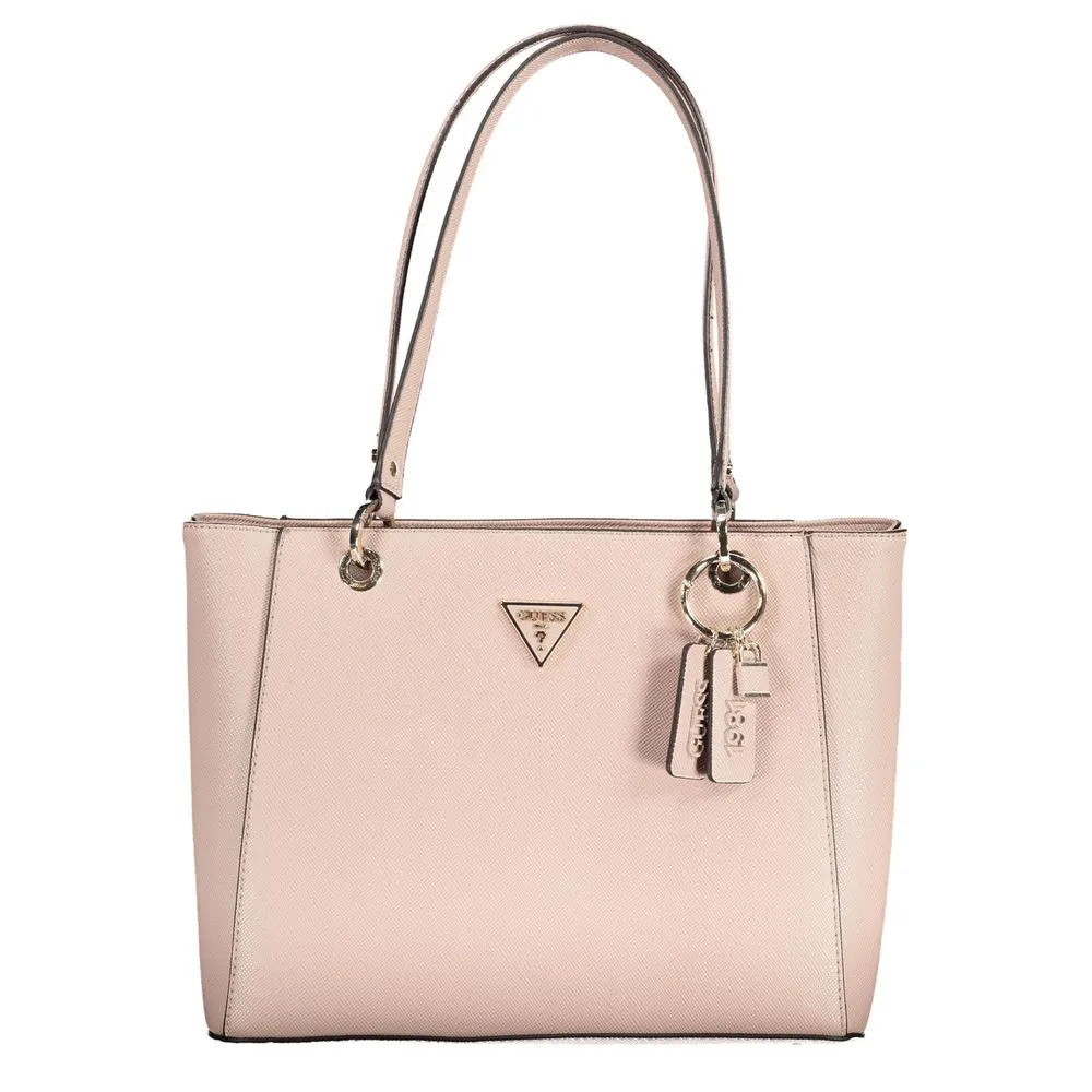 Guess Jeans Women's Pink Polyethylene Handbag