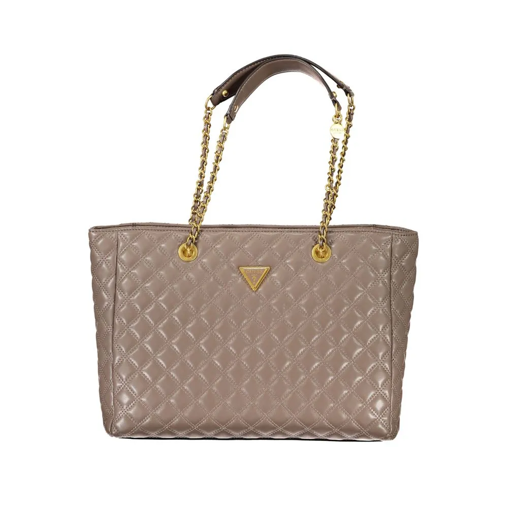 Guess Jeans Women's Beige Polyethylene Handbag