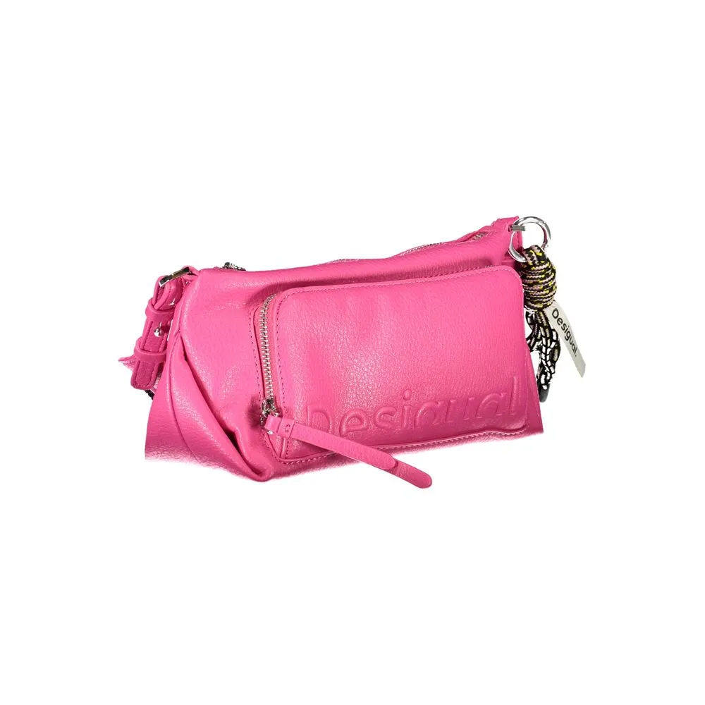 Desigual Women's Pink Polyethylene Handbag