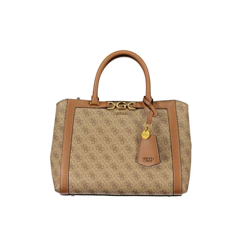 Guess Jeans Women's Beige Polyethylene Handbag