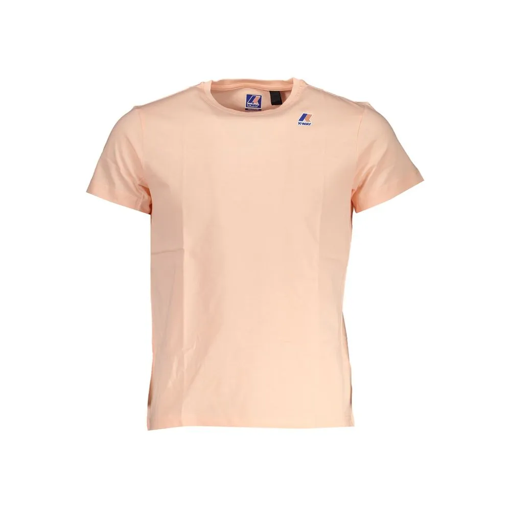 K-WAY Men's Pink Cotton T-Shirt