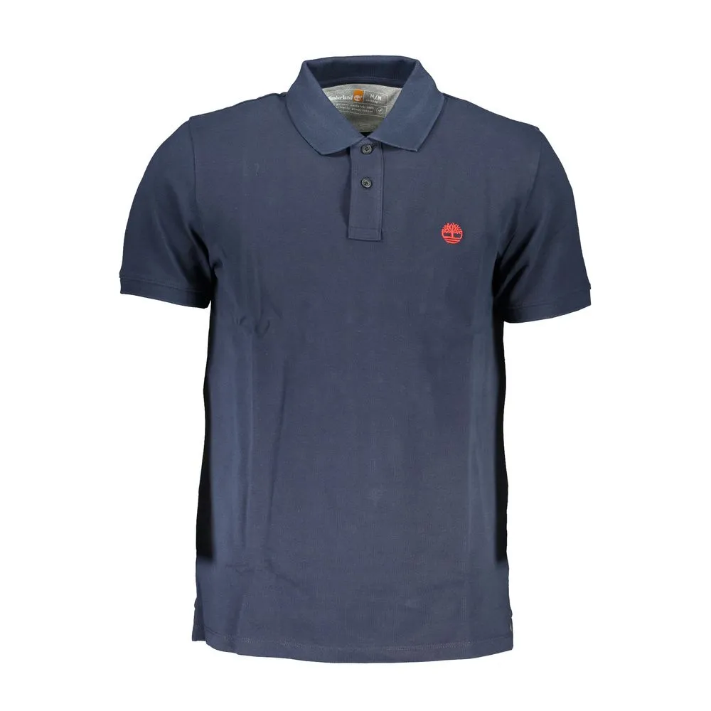 Timberland Men's Blue Cotton Polo Shirt