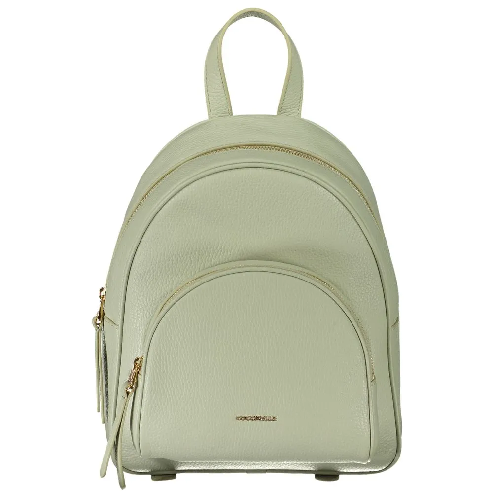 Coccinelle Women's Green Leather Backpack
