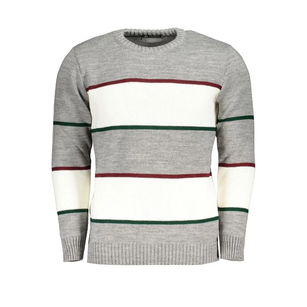 U.S. Grand Polo Men's Gray Fabric Sweater