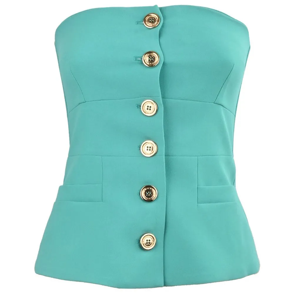 PINKO Women's Green Polyester Tops & T-Shirt