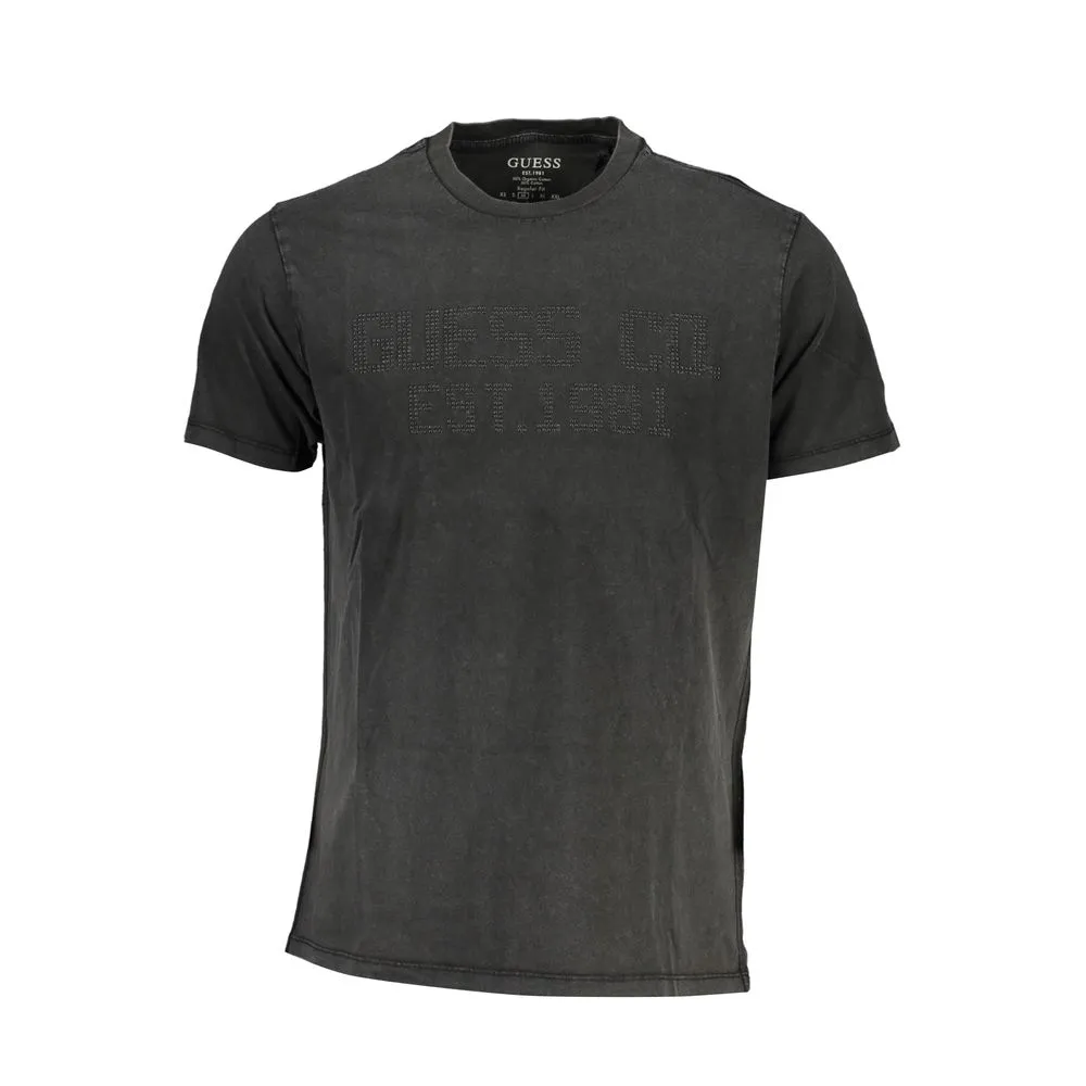 Guess Jeans Men's Black Cotton T-Shirt