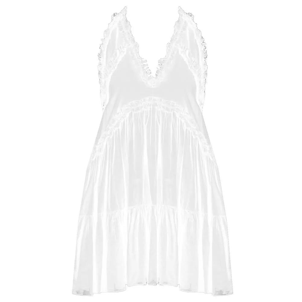 PINKO Women's White Cotton Dress