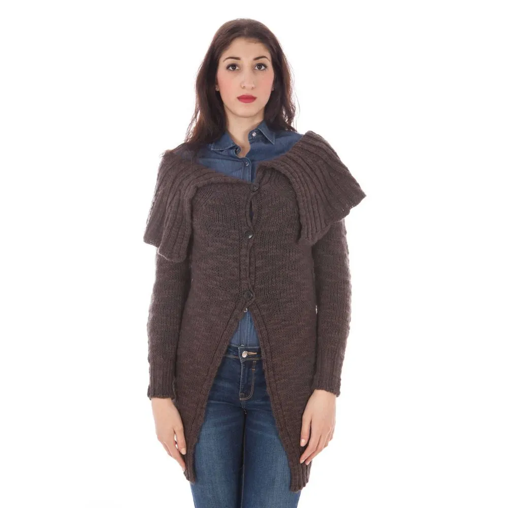 Fred Perry Women's Brown Wool Sweater