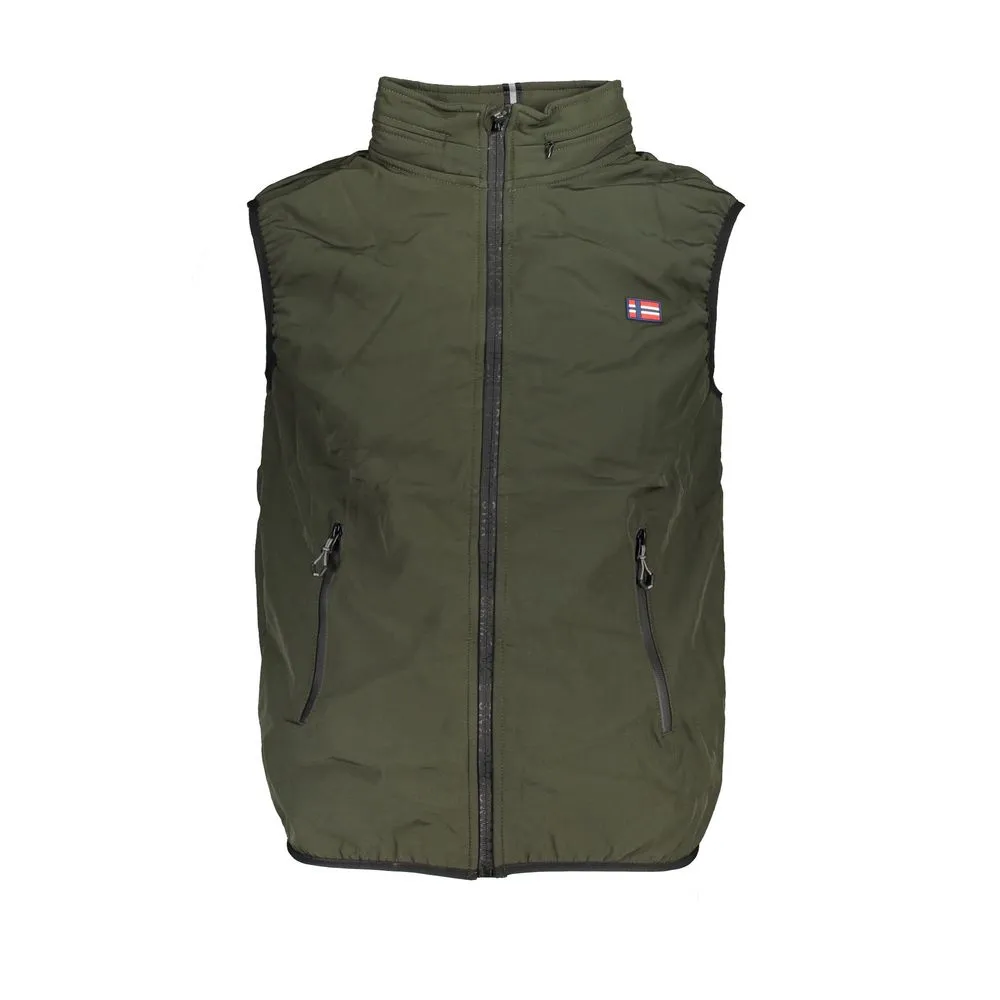 Scuola Nautica Men's Green Polyester Jacket