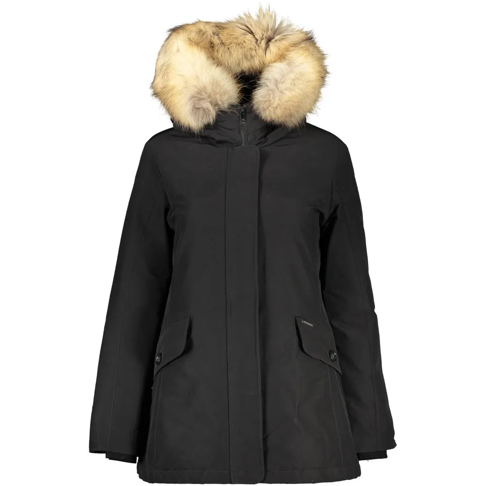 Woolrich Women's Black Cotton Jackets & Coat