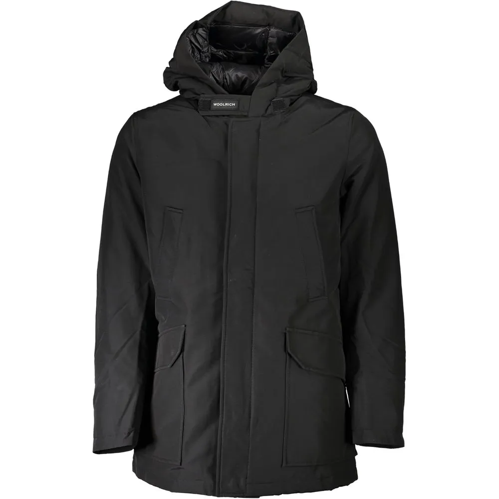 Woolrich Men's Black Cotton Jacket