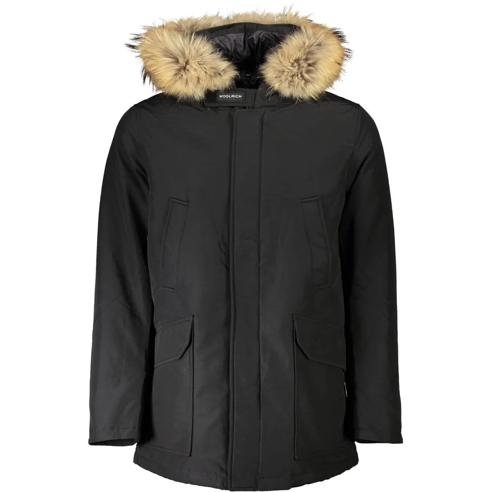 Woolrich Men's Black Cotton Jacket