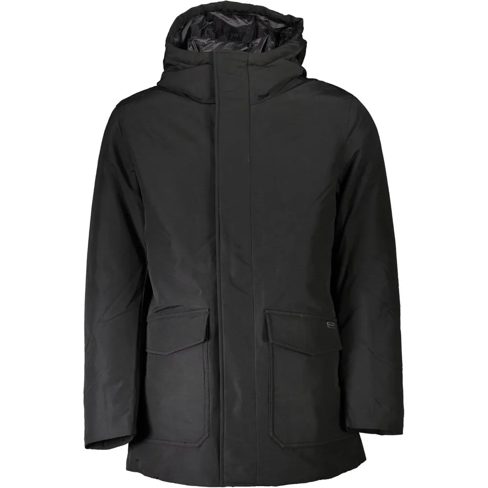 Woolrich Men's Black Cotton Jacket