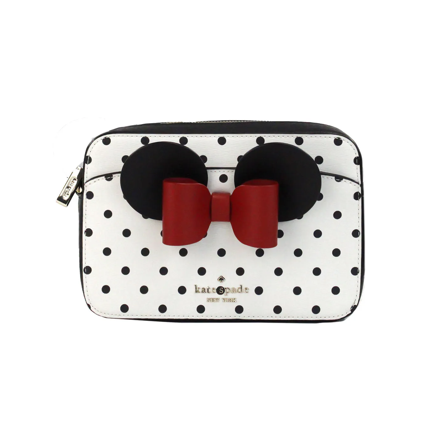 Kate Spade Women's Disney Minnie Mouse Polka Dot Printed PVC Crossbody Camera Bag