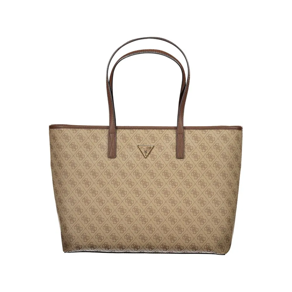 Guess Jeans Women's Beige Polyethylene Handbag