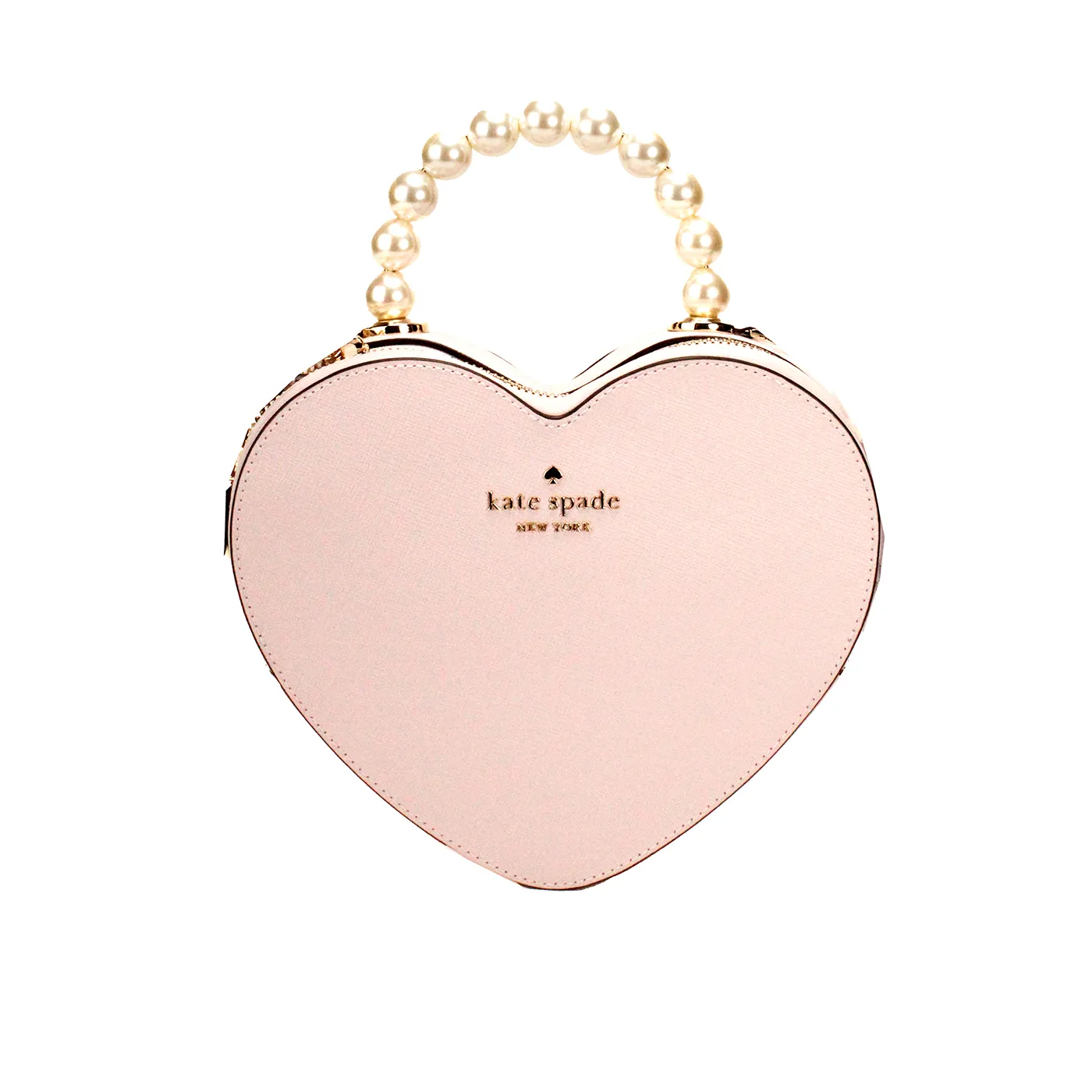 Kate Spade Women's Love Shack Heart Lilac Leather Pearl Top Handle Crossbody Bag
