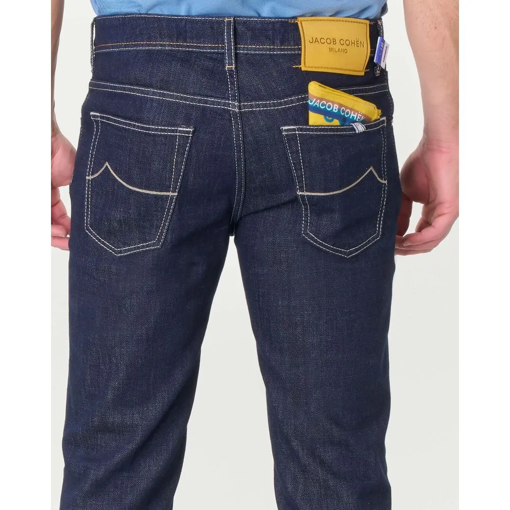 Jacob Cohen Men's Blue Cotton Jeans & Pant