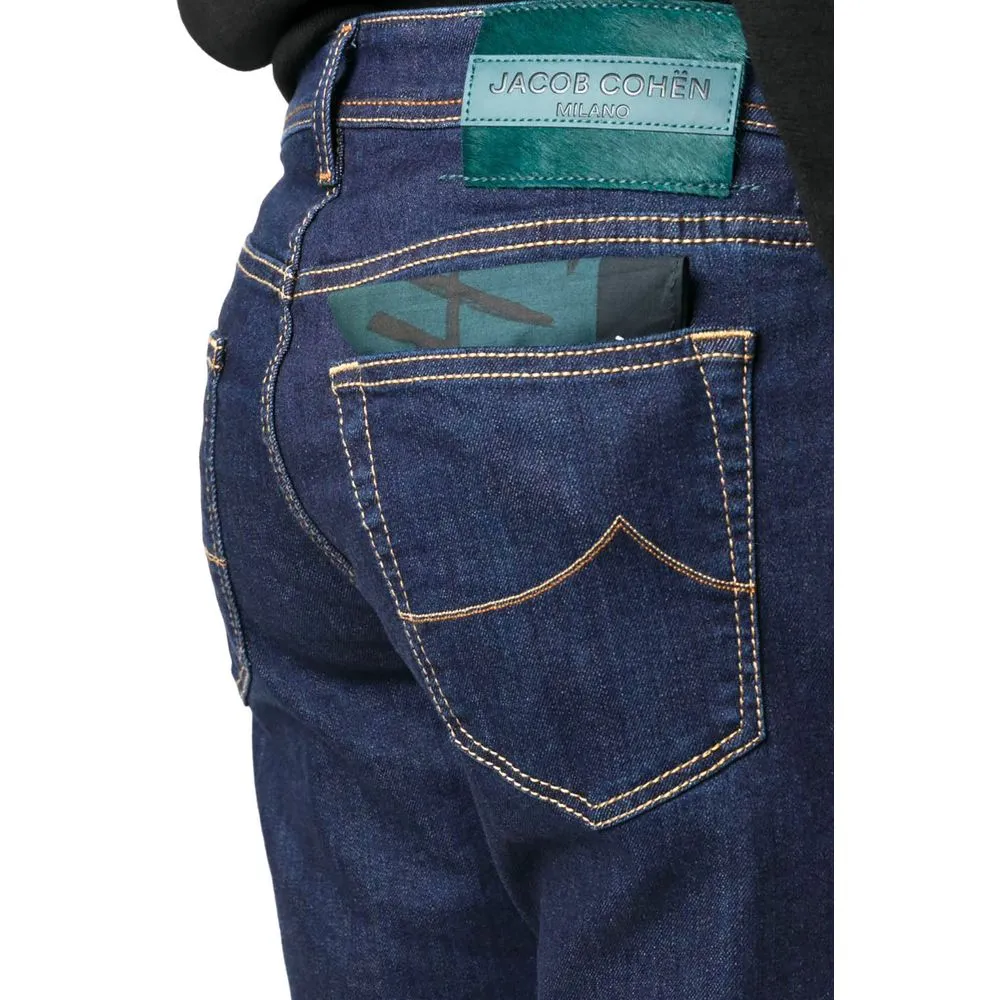 Jacob Cohen Men's Blue Polyester Jeans & Pant