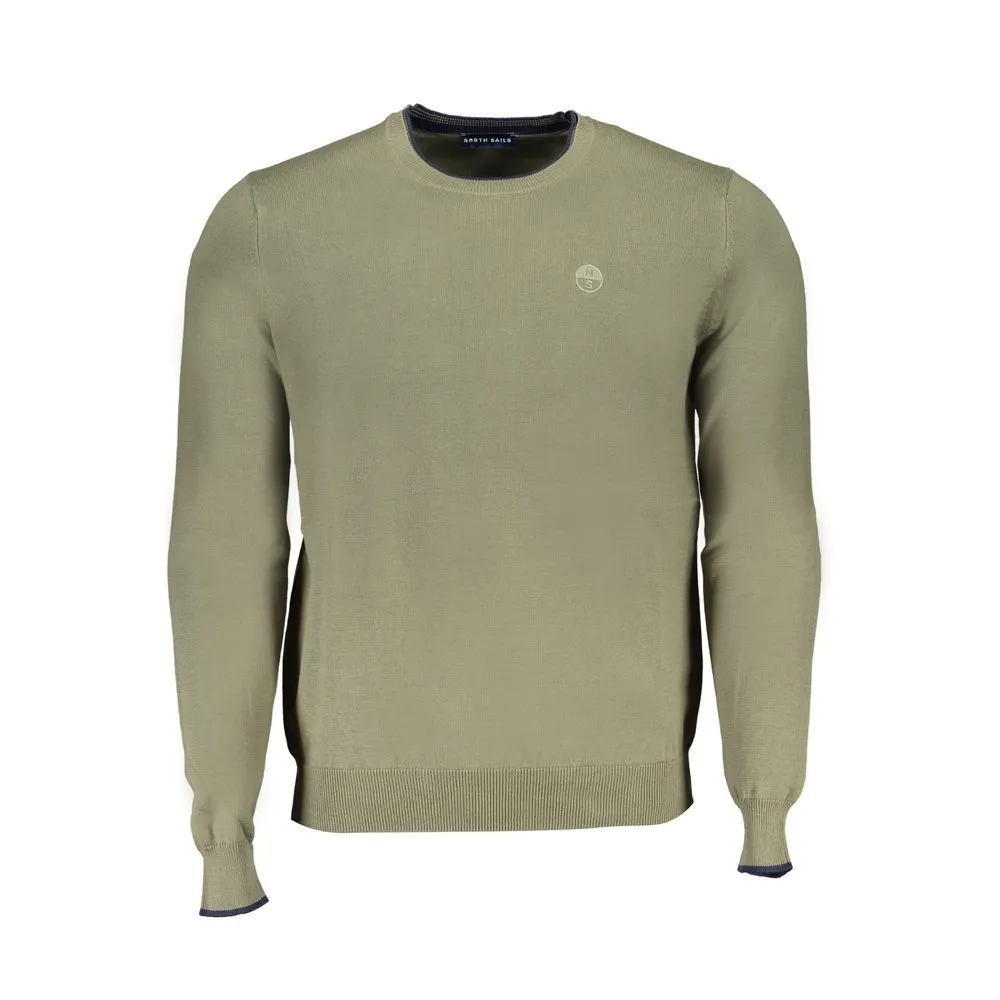 North Sails Men's Green Cotton Sweater